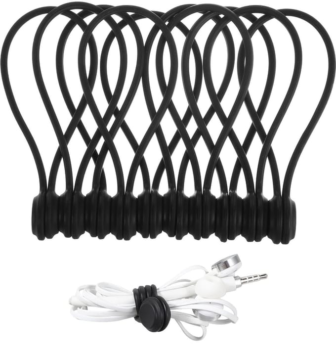 Dailygoods - 10 Stuks Magnetische Kabelbinders van Siliconen