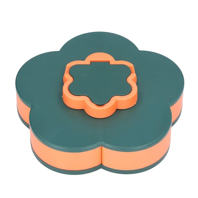 Snack Serveerschaal Multifunctioneel Grote Capaciteit Bloemvorm Noten Snoep Serveercontainer voor Thuis orange