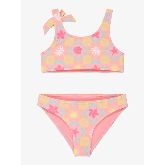 Roxy Check St Tw Bralette Bikini Roze 2 Years Meisje