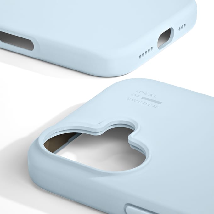 iDeal of Sweden Silicone Case geschikt voor MagSafe geschikt voor iPhone 16 - Light Blue