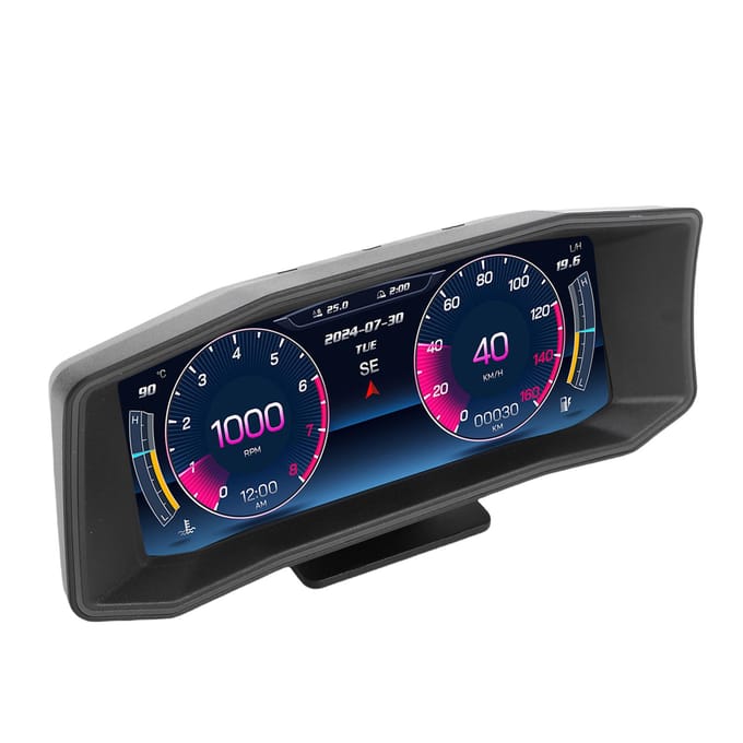 Auto HUD Display Nauwkeurige GPS Inclinometer Accelerometer Digitale Voertuig Head Up Snelheidsmeter black