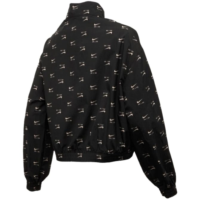 Nike all-over logo zwart dun jack
