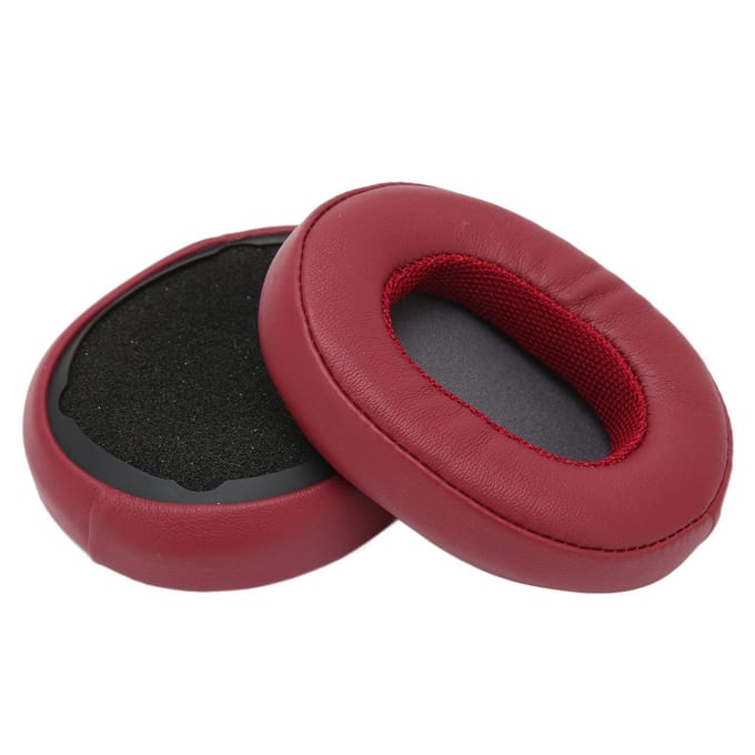 Echt Lederen Vervangende Oorkussentjes voor Skullcandy Crusher 3.0 Draadloze Hesh3 Oorkussentjes Reparatieonderdelen wijnrode kleur