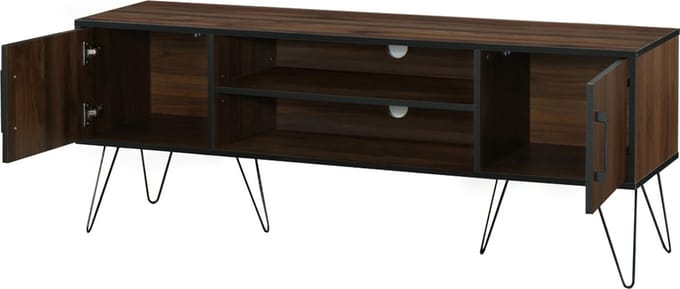 Saphire-Tv-meubel - 2-deurs - Bruin