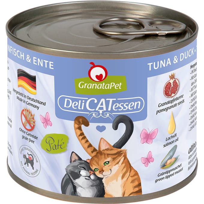 24x200g Spaarpakket Granata Pet DeliCatessen Tonijn & eend Kattenvoer
