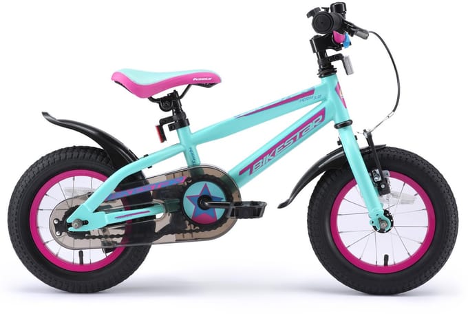 Bikestar kinderfiets Urban Jungle 12 inch turquoise paars