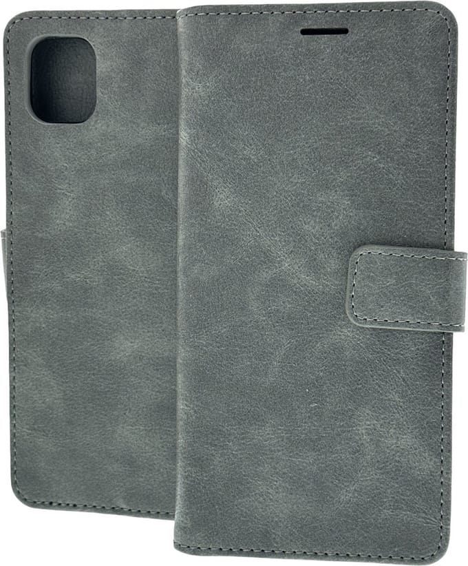 Portemonnee Book Case Hoesje Geschikt voor: Samsung Galaxy A04 - Grijs