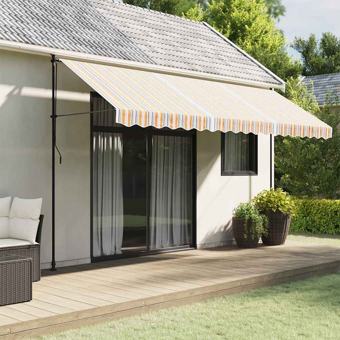 vidaXL - Vervangingsdoek - voor - luifel - 450x300 - cm - polyester - meerkleurig