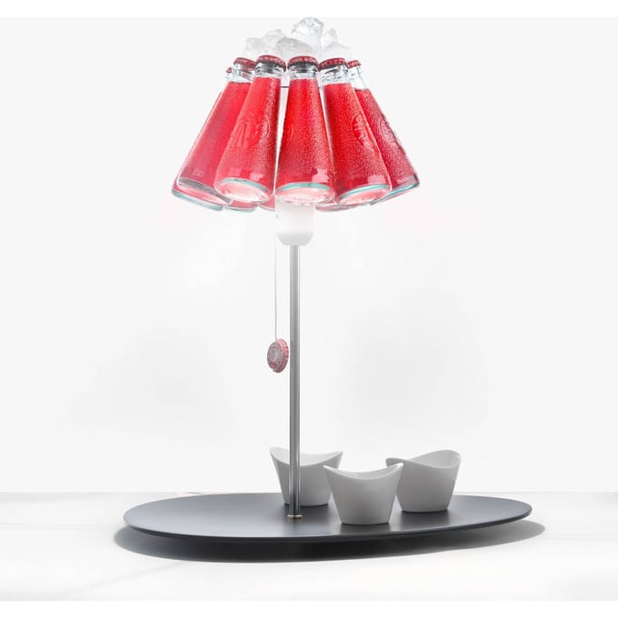 Ingo Maurer Campari Bar tafellamp uit flessen