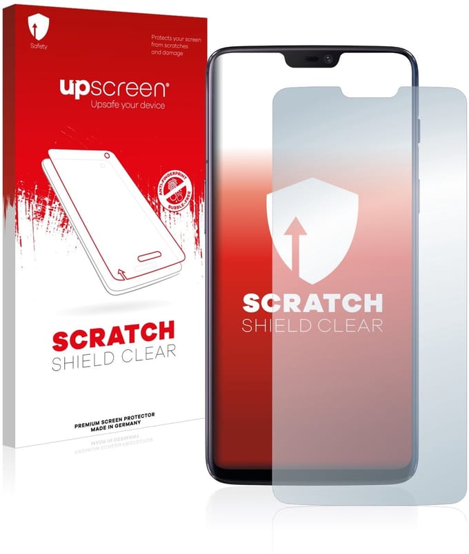 upscreen - Screenprotector voor OnePlus 6 - Folie Beschermfolie transparant