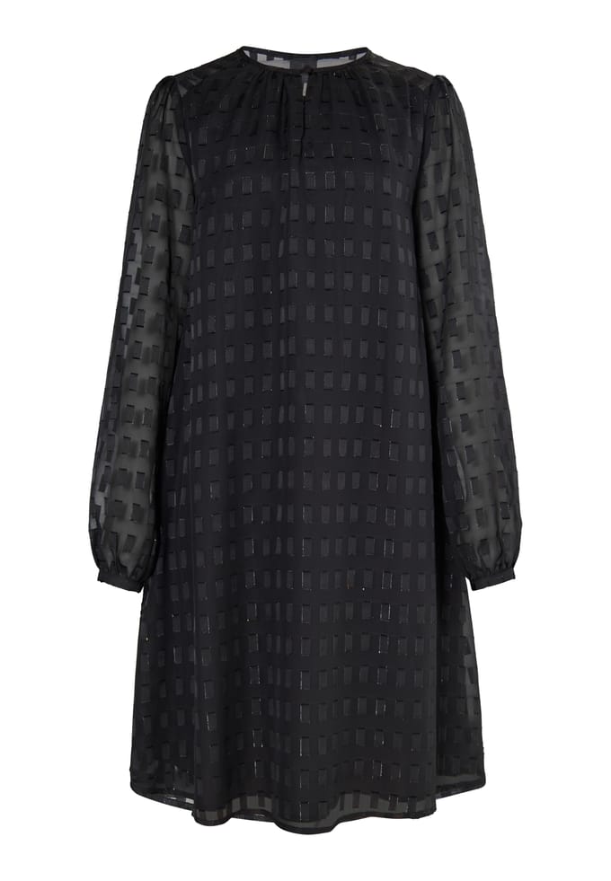 Dreimaster Midi-jurk met glitters Dames zwart