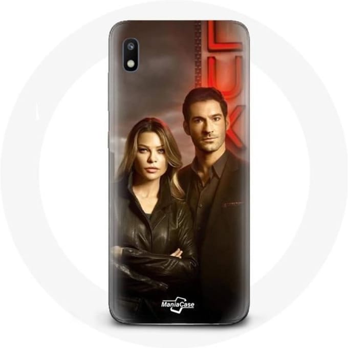 Coque pour Samsung Galaxy A10 Chloe Decker et Lucifer Morningstar