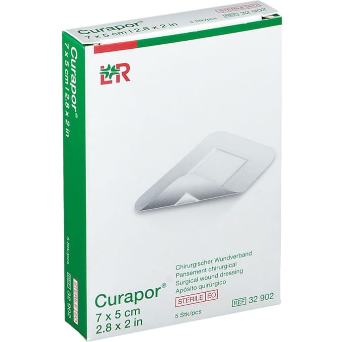 Curapor Verband Adh Steriel 7cmx 5cm 32902 5 Pleister