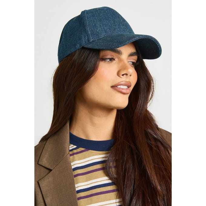 boohoo Dames Indigo Denim Gewassen Pet
