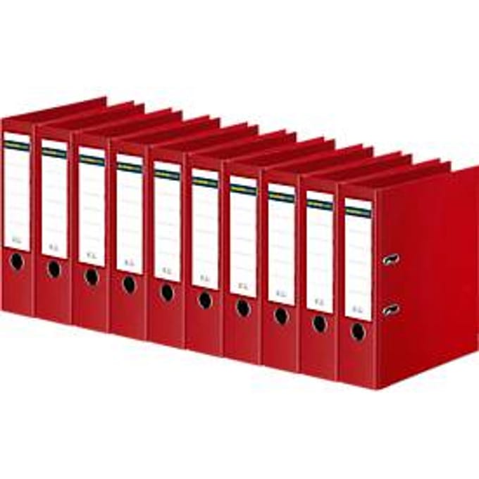 Schäfer Shop Select  ordner, A4, rugbreedte 80 mm, 10 stuks, rood