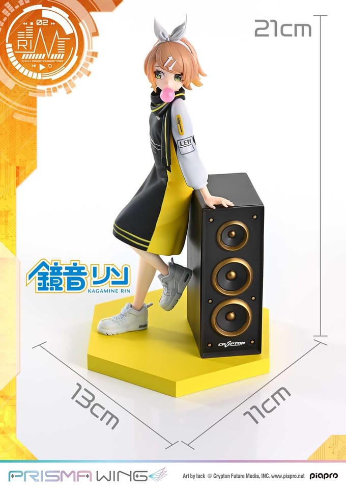Prime 1 Studio Vocaloid Piapro Characters Prisma Wing PVC Statue 1/7 Kagamine Rin (Art by lack) 21 cm Beeld