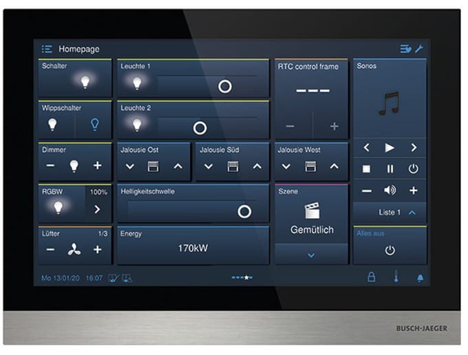 ABB Welcome IP Touch 10 Video Intercom Display Zwart - 2TMA130050B0058