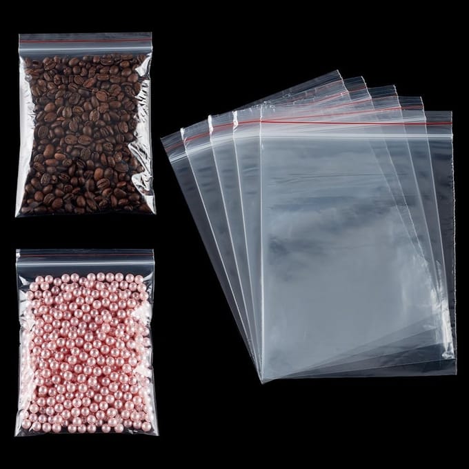 Allecto - Zipper sluitzakken - 100 stuks - Transparant - Plastic