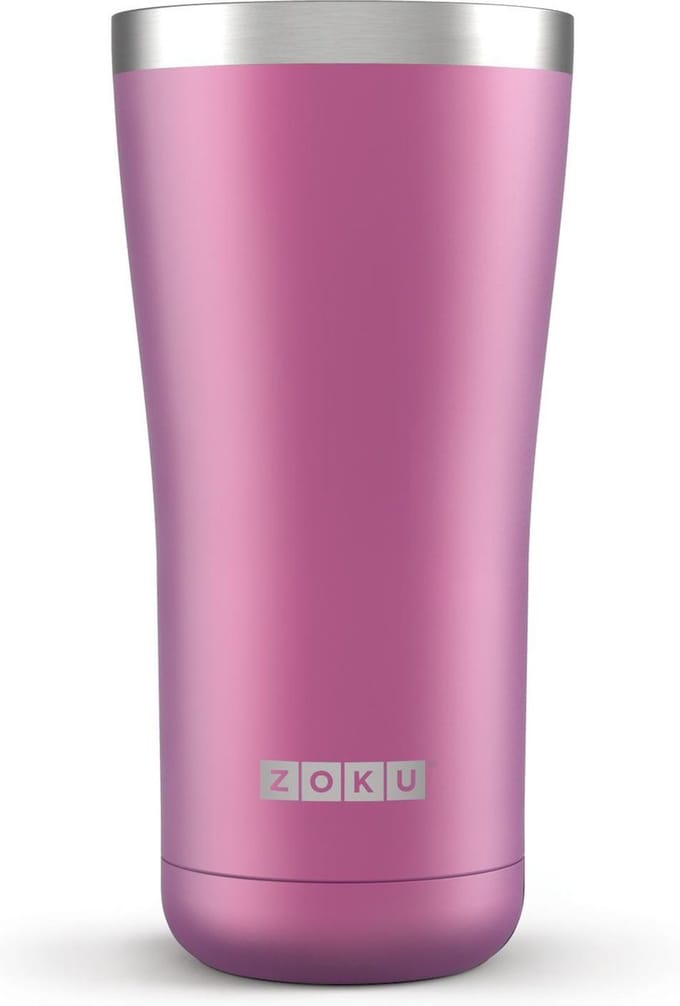 Zoku Hydration Drinkbeker - 3 in 1 - RVS - 591 ml - Paars - Thermosbeker