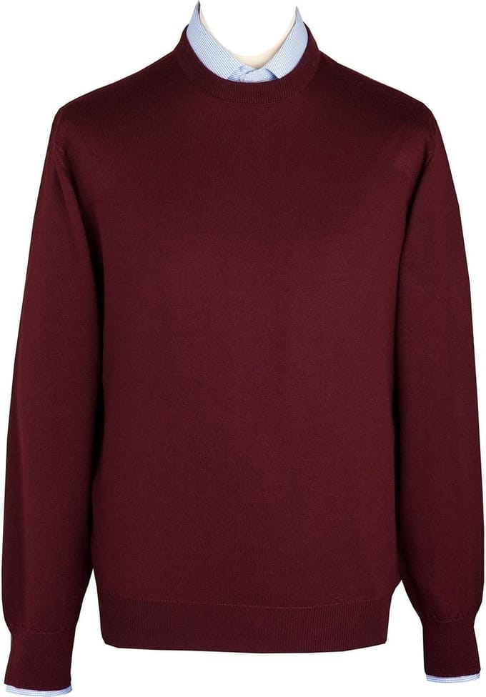 Hackett Wollen Trui - Burgundy - Maat 3XL
