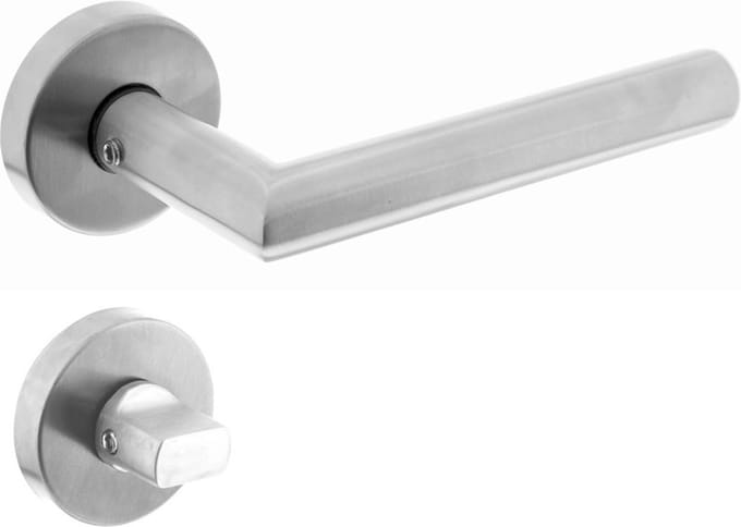 Intersteel - Deurkruk Hoek 90° met toiletsluiting