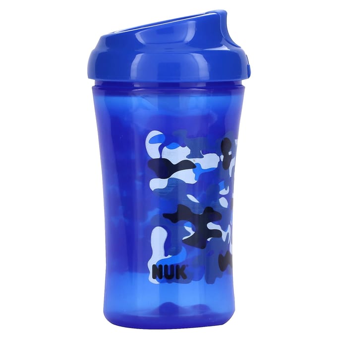 NUK, bekerachtige rand, leeftijd 18 maanden en ouder, blauw, 10 oz (300 ml) blue