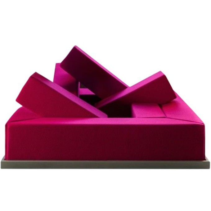 Poltronova Rumble Bank - raspberry pink