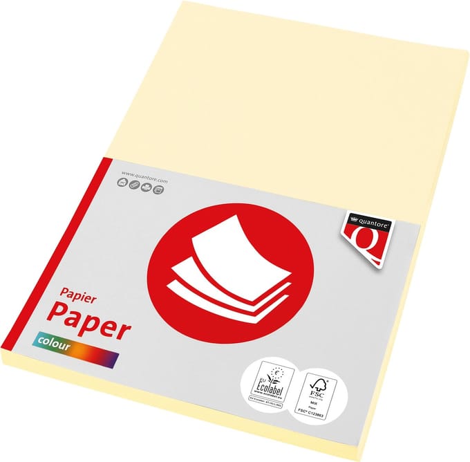 Kopieerpapier quantore col-100 a4 120gr ivoor | 10 stuks