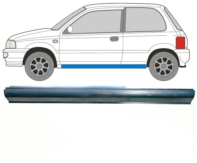 Reparatie dorpel voor Suzuki Alto 1994-2002 / Links