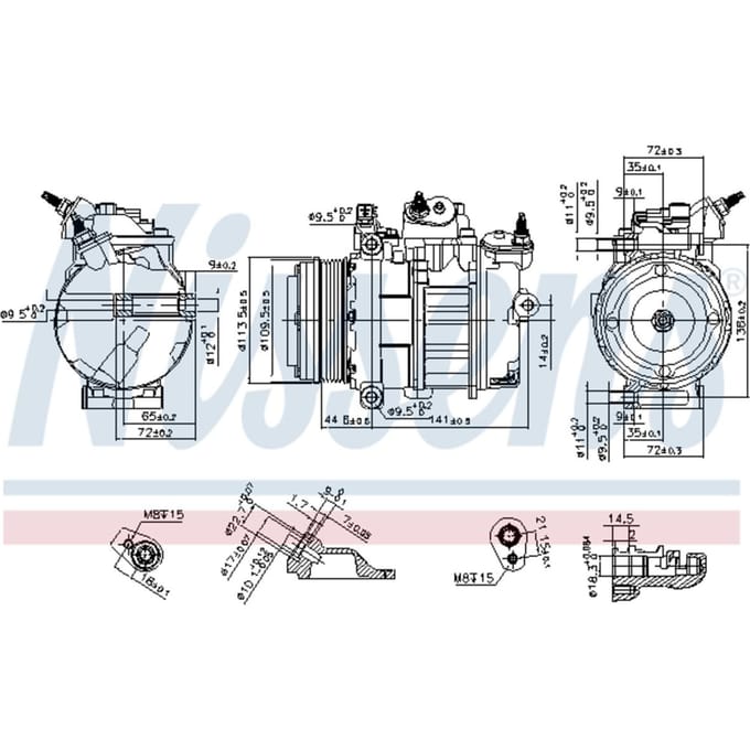 Compressor airconditioning NISSENS 890419