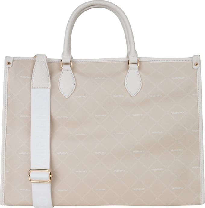 VALENTINO Schoudertas Shopper Bar Tote Ecru / Multi Beige