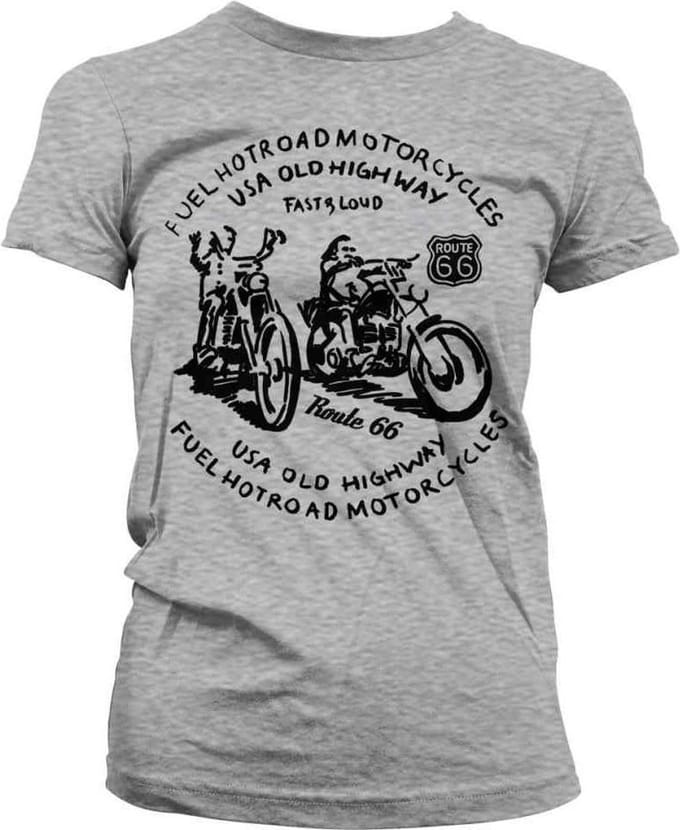 Route 66 Dames Tshirt -M- FUEL Grijs