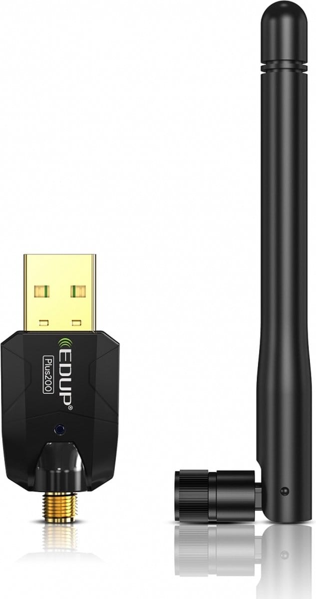 EDUP EP-B3536 Plus Bluetooth 5.1 Adapter met Externe Antenne - Bereik tot 200 Meter - USB 2.0 - Plug & Play