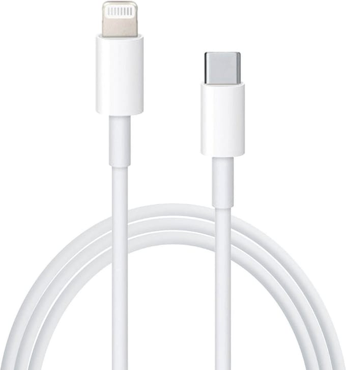 Oplader kabel 2 meter geschikt voor iPhone - Kabel geschikt voor lightning - Oplaadkabel - USB kabel - Lader kabel - Telefoon