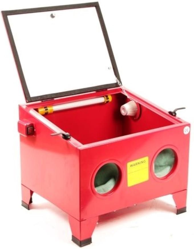 Topgear Zandstraalkast tafelmodel - compact en compleet - 59 x 49 x 49 cm