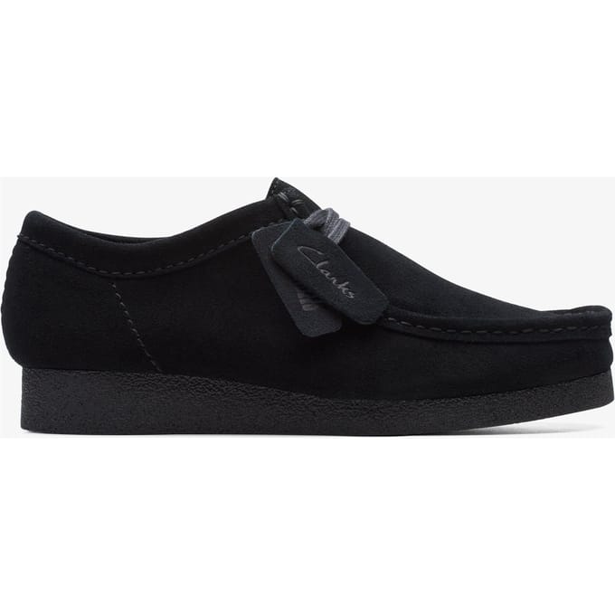 CLARKS WallabeeEVO Heren Veterschoenen - Suede - Zwart