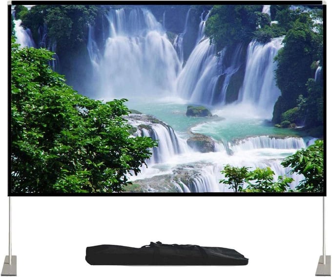 Projectiescherm - Filmscherm - Thuisbioscoop Creëren - Kreukvrij Polyester - 120 Inch - Wit