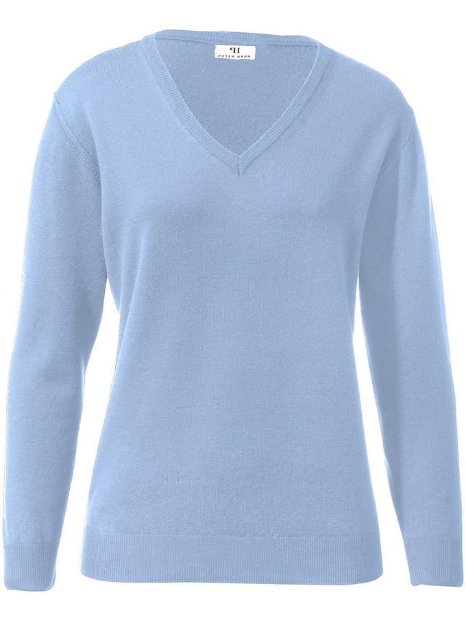 Trui 100% scheerwol, model Inge Van Peter Hahn blauw