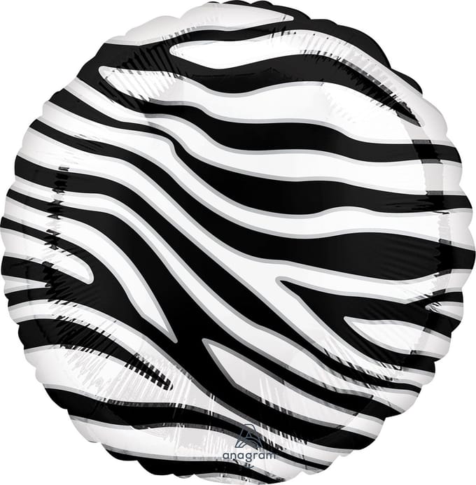 Folieballon Zebra print 43 cm