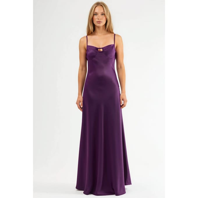 Cut-Out Gedetailleerde Maxi Jurk