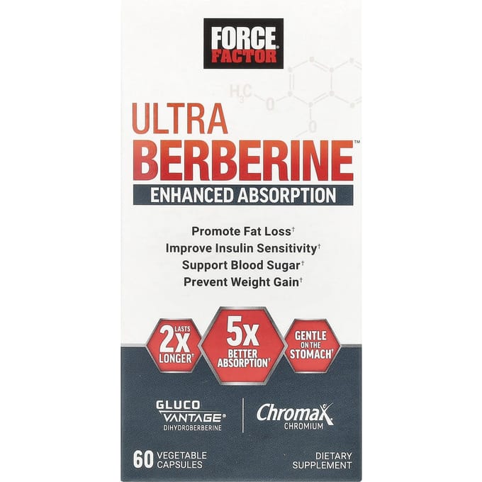 Force Factor, Ultra Berberine™, 60 Veggie Capsules