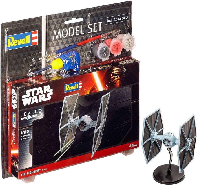 Revell Modelbouwpakket Ruimtevaart - 63605 TIE Fighter - STAR WARS - Model Set Plastic - 1:110 - Modelbouw