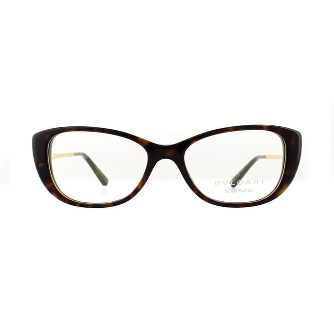 Bvlgari oval Havana damesglazen frames
