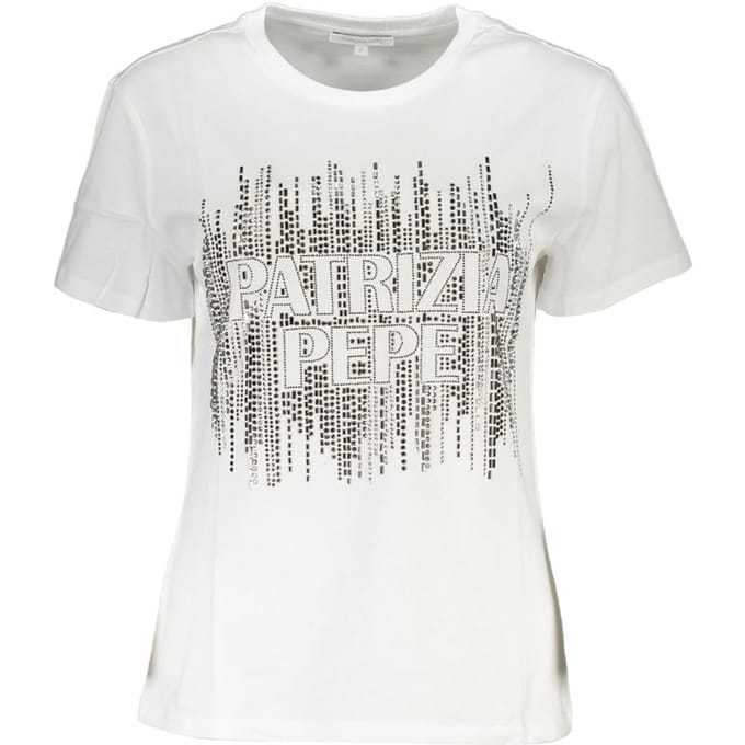 Versierde Logo T-shirt Korte Mouwen