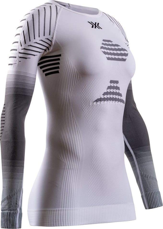 X-Bionic Invent Fx Shirt Lange Mouwen Dames - Wit/Grijs - Maat XL