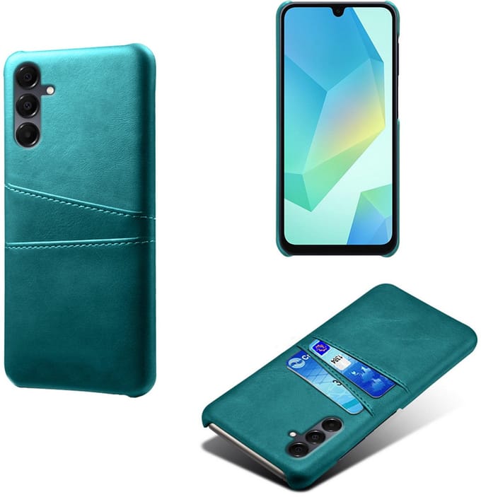 Backcover met Opbergvakjes + PMMA Screenprotector voor Galaxy A26 5G _ Groen