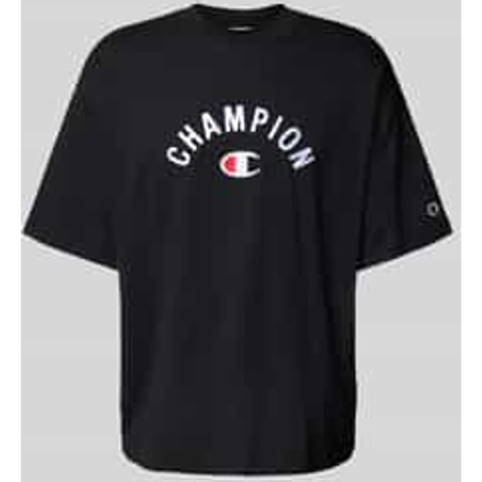 Relaxed fit T-shirt met labelstitching