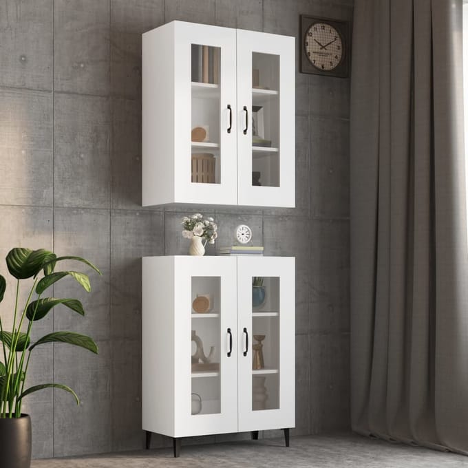 vidaXL - Bovenkast - 69,5x34x90 - cm - wit