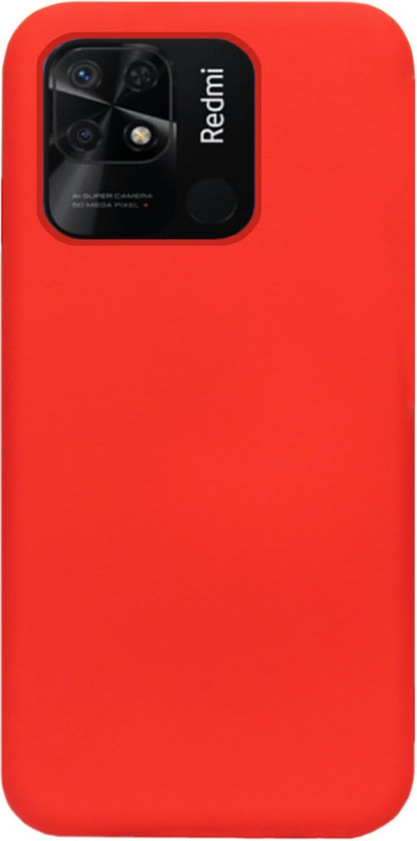 ADEL Siliconen Back Cover Softcase Hoesje Geschikt voor Xiaomi Redmi 10C - Rood