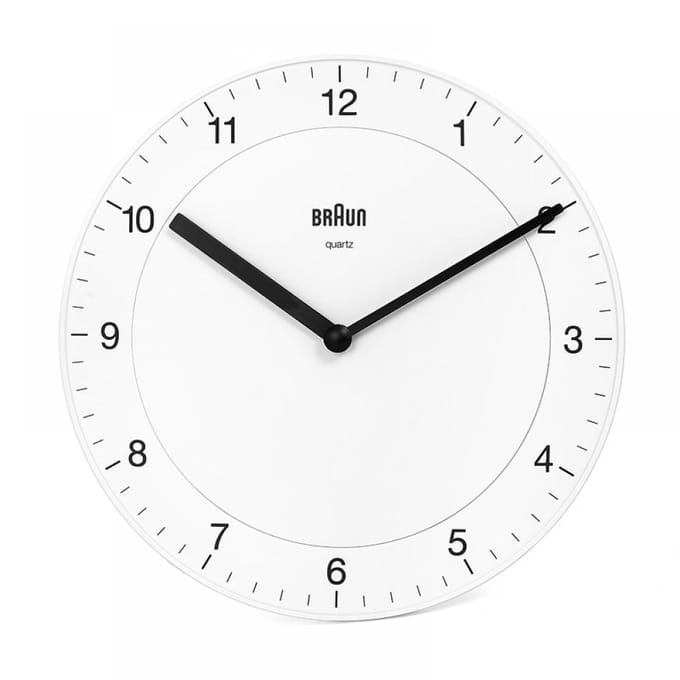 Braun BC06W - Wandklok - Analoog - Wit